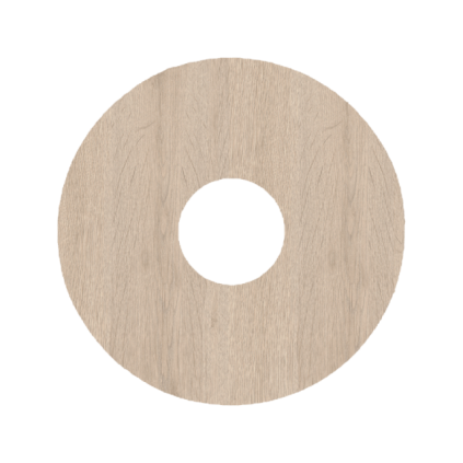 Zelfkl. rozet (17 mm) mountain oak vergr. (10 st.)