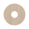 Zelfkl. rozet (17 mm) mountain oak vergr. (10 st.)
