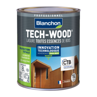 Blanchon Tech-Wood lazuurbeits donkere eik 1 L