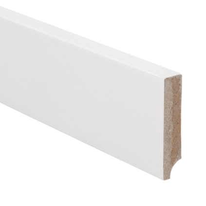 Budgetline MDF Moderne plint 55x12mm gegrond