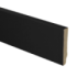 MDF plint recht 70x12 zwart gefolied