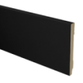 MDF plint recht 120x12 zwart gefolied