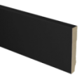 MDF plint recht 90x15 zwart gefolied