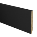 MDF plint recht 120x15 zwart gefolied