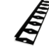 In-egaliseer eindprofiel tot 4,5mm PVC zwart