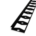 In-egaliseer eindprofiel tot 4,5mm PVC zwart