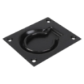 Luikring rond zwart 90 x 75 mm