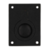 Luikring rond zwart 50 x 39 mm