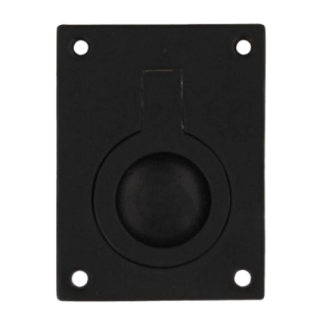 Luikring rond zwart 50 x 39 mm