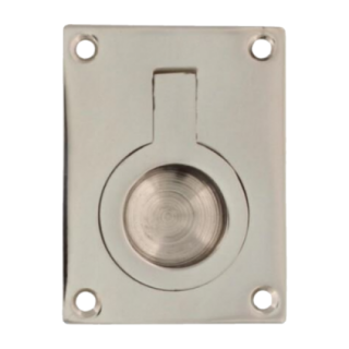 Luikring rond nikkel 50 x 39 mm