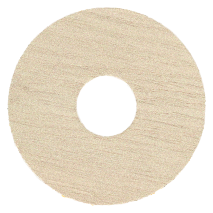 Zelfkl. rozet (17 mm) eiken warm wit (10 st.)