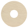 Zelfkl. rozet (17 mm) eiken warm wit (10 st.)