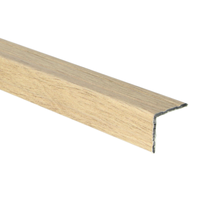 Duo-hoeklijn zelfkl. 24,5x30mm stralende eik