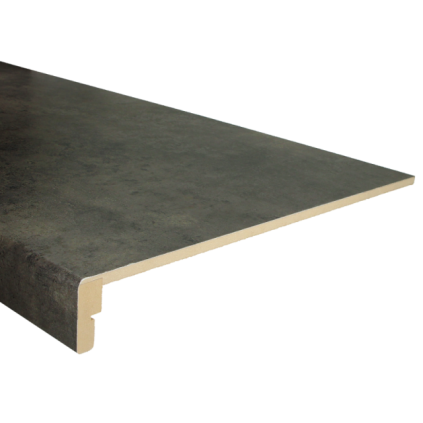 CPL traptrede rechte neus zwart staal 278 x 50 cm