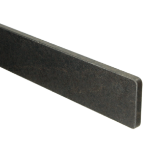 Zijde-afdekking 10x70 zwart staal (50 cm)