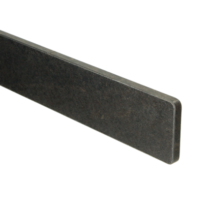 Zijde-afdekking 10x70 zwart staal (50 cm)