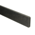 Zijde-afdekking 10x70 zwart staal (50 cm)
