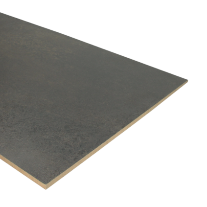 Dubbel stootbord zwart staal 160 x 40 cm