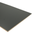 Dubbel stootbord zwart RAL 9005 138 x 40 cm