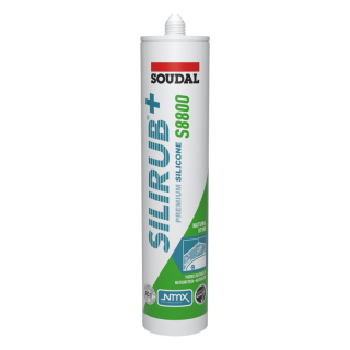 Soudal Siliconenkit S8800 sanitair mat zwart 300ml