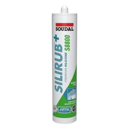 Soudal Siliconenkit S8800 sanitair voegengrijs 300ml