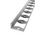 In-egaliseer eindprofiel tot 6mm PVC zilver