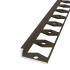 In-egaliseer eindprofiel tot 6mm PVC brons