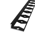 In-egaliseer eindprofiel tot 6mm PVC zwart