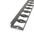 In-egaliseer eindprofiel tot 6mm PVC RVS