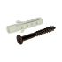 Profielen schroefset 3,5x30 mm set van 6 Brons