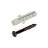 Profielen schroefset 3x25 mm set van 6 Brons