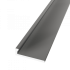 Eindprofiel 301 ongeboord 3 mm RVS