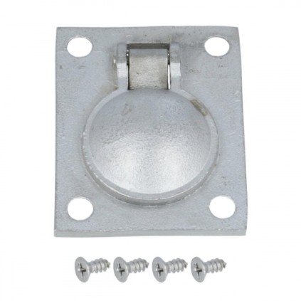 Luikring nikkel mat 48 x 38 mm