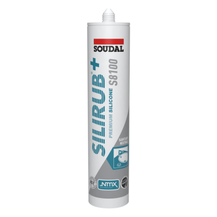 Soudal Siliconenkit S8100 sanitair antraciet 300ml