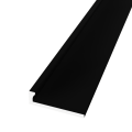 Eindprofiel 301 ongeboord 3 mm zwart gepoedercoat