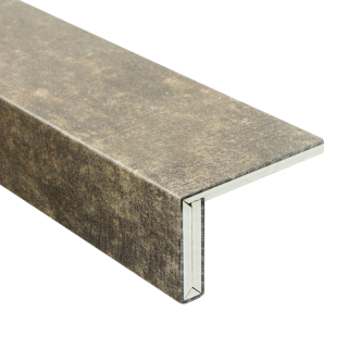 Afwerkstrook PVC brownie t.b.v verlichting 150x5cm