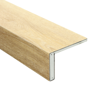 Afwerkstrook PVC zoethout t.b.v verlichting 150x5cm