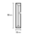 Neuslijst PVC macaron 150x5,5cm