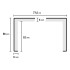 Mexform LVT licht eiken dubbeltrede 160cm