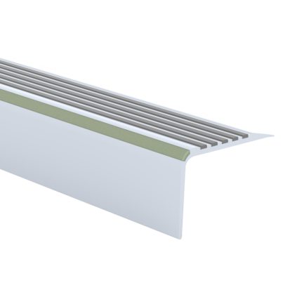 Trapkant kunststof TKNG A45 ZK aluminium 1160