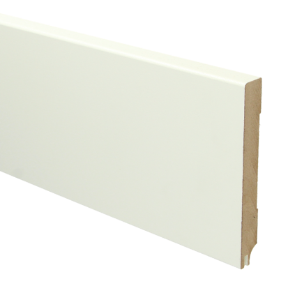 MDF Moderne plint 90x15 RAL 9010 + uitsparing