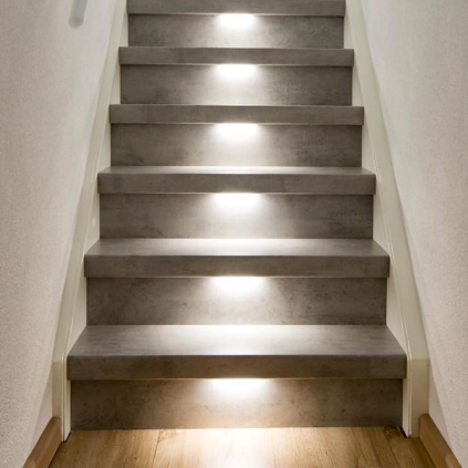 Mexform LED-verlichting sensor trap zwart