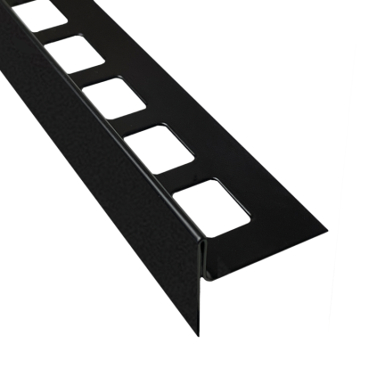 SUBSTRAT Afschot Douche R RVS zw mat 10mm x 1,5M