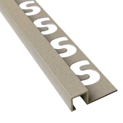 SUBSTRAT prof vierkant alu gec zand 9mm x 2,5M