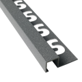SUBSTRAT prof vierkant alu gec grijs 11mm x 2,5M
