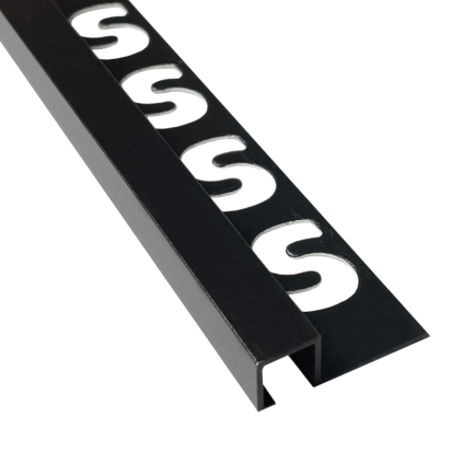 SUBSTRAT prof vierkant alu gec zw 9mm x 2,5M