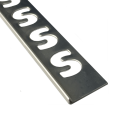 SUBSTRAT recht tegelprof RVS glans 3mm x 2,5M