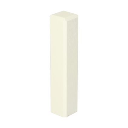 Buitenhoek tbv renovatie plint 120x22 wit RAL 9010