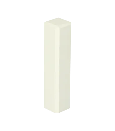 Buitenhoek plint 90x18 wit RAL 9010