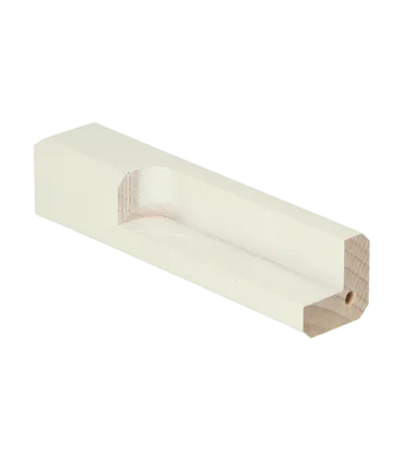 Buitenhoek plint 90x18 wit RAL 9010